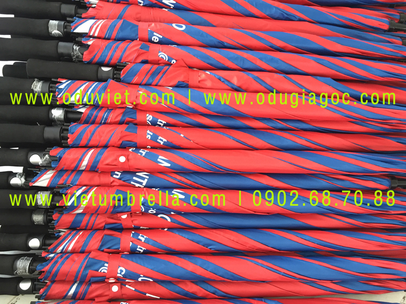 xưởng sản xuất ô dù cầm tay in logo quảng cáo